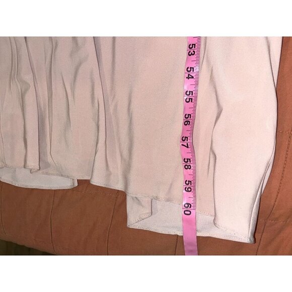 NWT XSCAPE Blush Pink Beaded Neckline Maxi Dress Women's Size 6 - Picture 8 of 11